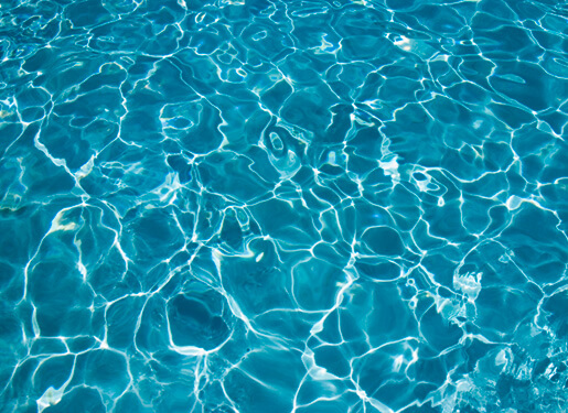 Clear water in swimming pool